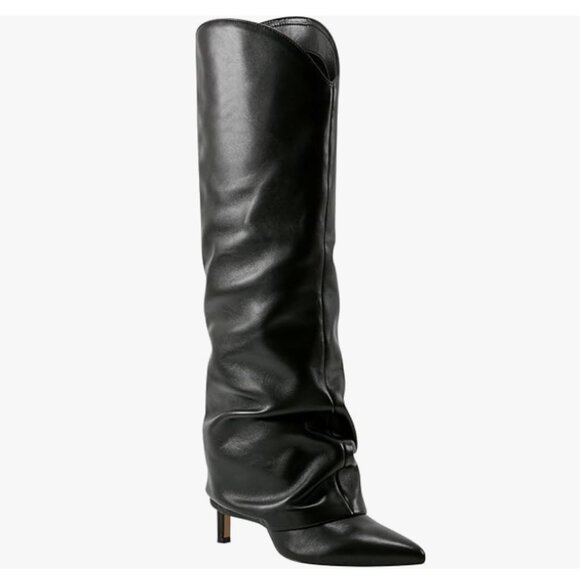 Marc Fisher Shoes - Marc Fisher Womens Nairine Fold over heel boot genuine leather